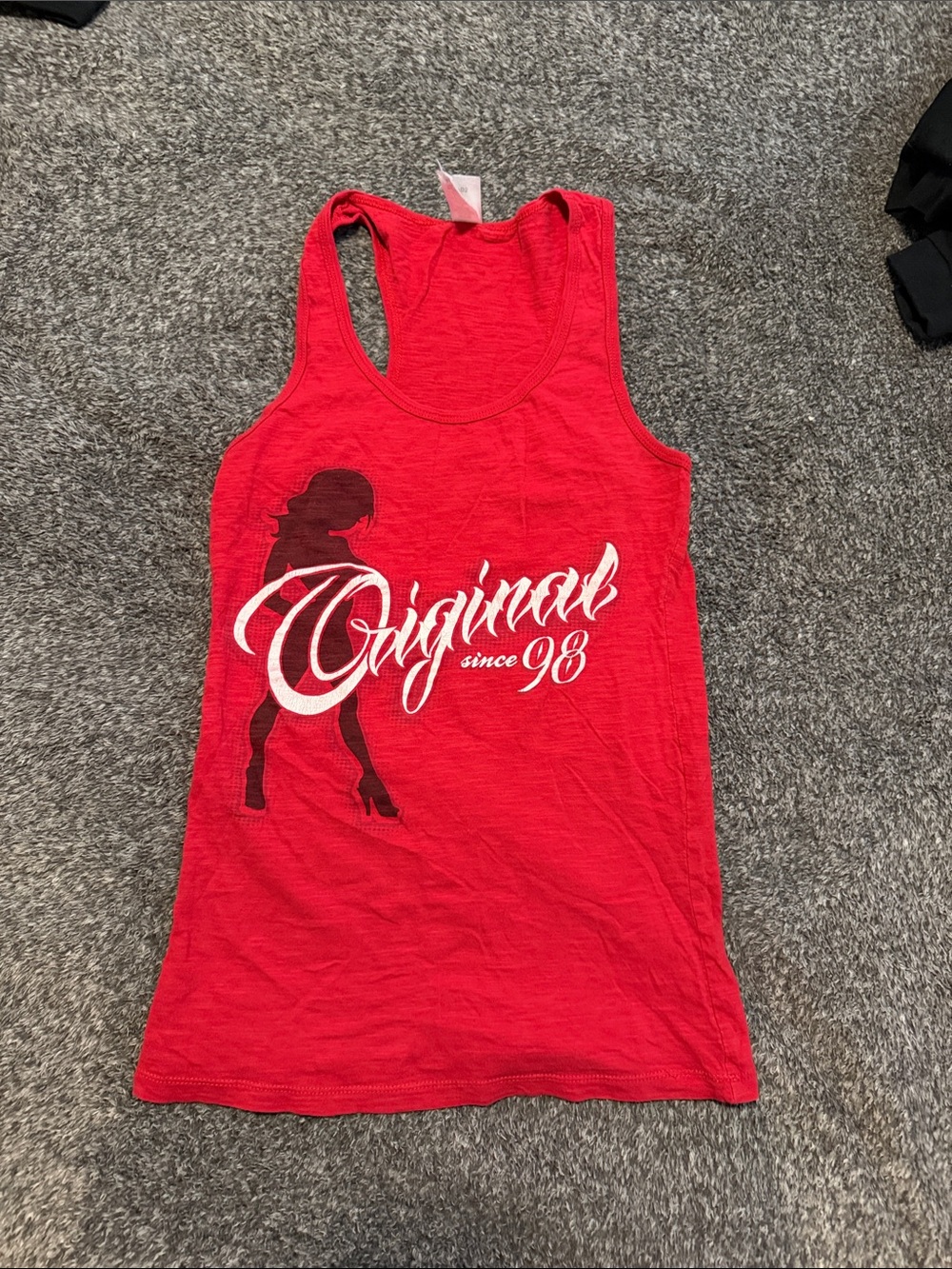 Skin Industries Women's Red Graphic Tank Top - 'Original since 98'